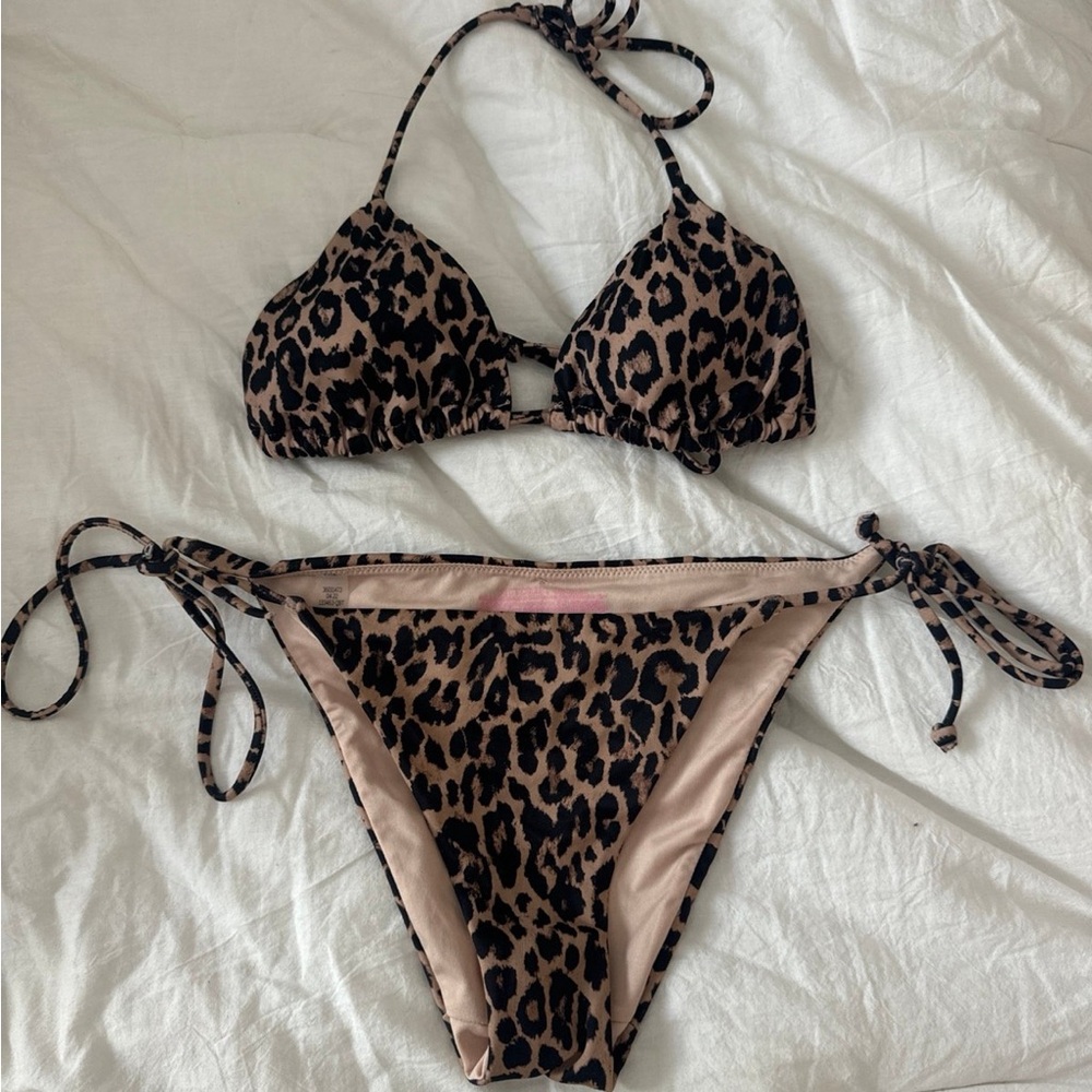Leopard Print Bikini Set